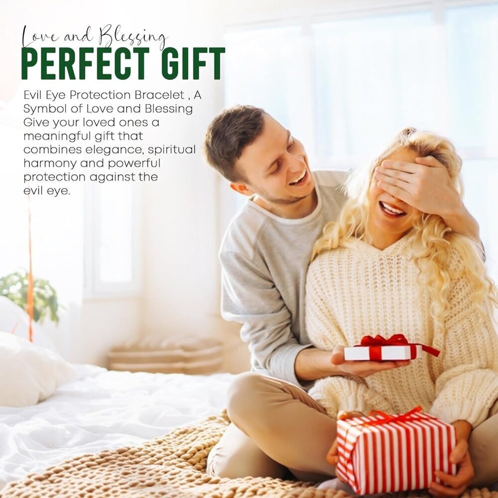 Evil Eye Bracelet Red String Adjustable Waterproo… - image 5